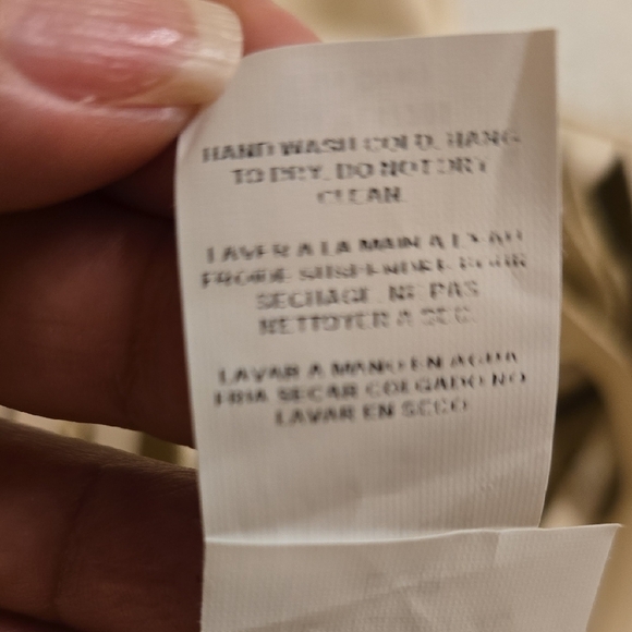 Karen Kane Cream Midi Dress with Fringe Hem - Picture 15 of 16